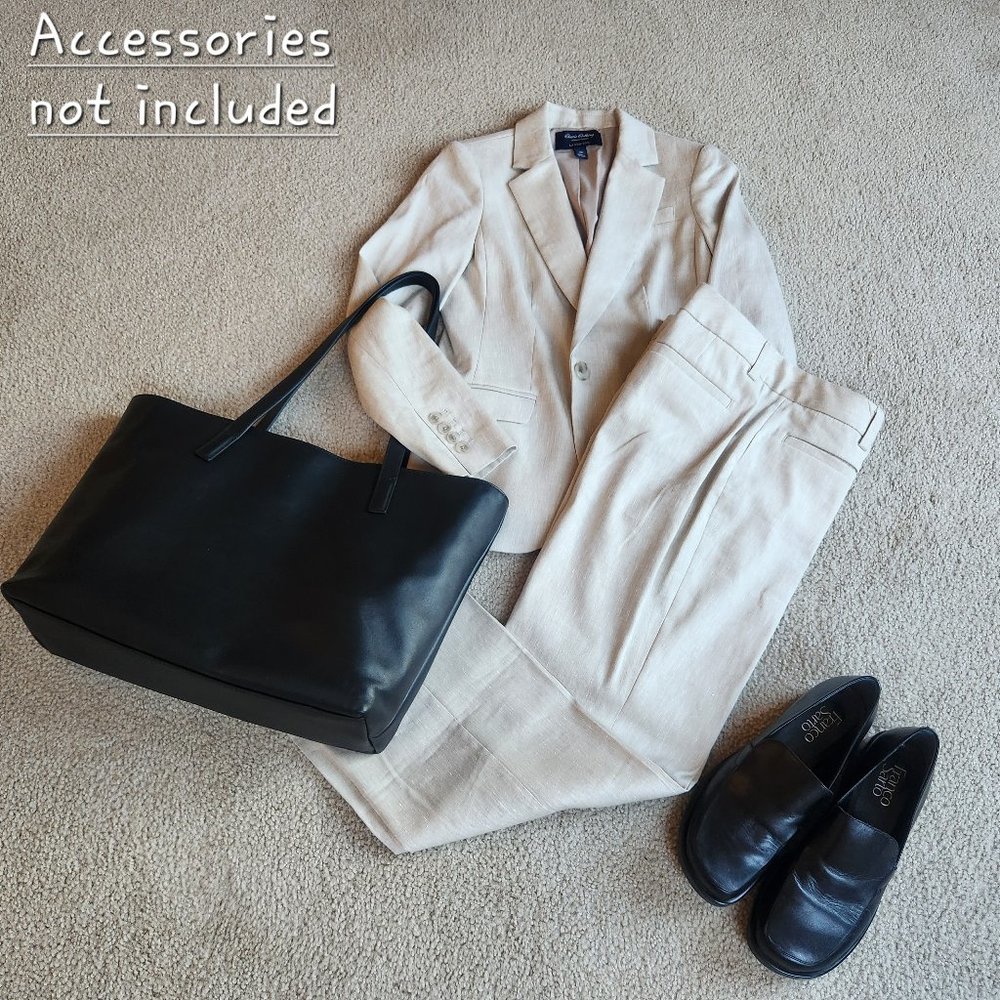NEW Linen suit work career professional office